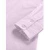 image:imageLYANER Womens V Neck Casual Shirt Dress  Collar Button Down Loose Long Sleeve Mini DressesLight Purple