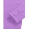 image:imageLYANER Womens V Neck Casual Shirt Dress  Collar Button Down Loose Long Sleeve Mini DressesLilac