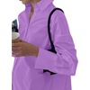 image:imageLYANER Womens V Neck Casual Shirt Dress  Collar Button Down Loose Long Sleeve Mini DressesLilac