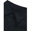 image:imageLYANER Womens V Neck Casual Shirt Dress  Collar Button Down Loose Long Sleeve Mini DressesPure Gray