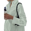 image:imageLYANER Womens V Neck Casual Shirt Dress  Collar Button Down Loose Long Sleeve Mini DressesPure Light Green
