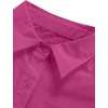 image:imageLYANER Womens V Neck Casual Shirt Dress  Collar Button Down Loose Long Sleeve Mini DressesPurplish Red