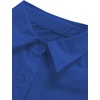 image:imageLYANER Womens V Neck Casual Shirt Dress  Collar Button Down Loose Long Sleeve Mini DressesRoyal Blue