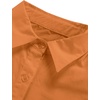image:imageLYANER Womens V Neck Casual Shirt Dress  Collar Button Down Loose Long Sleeve Mini DressesSolid Ginger