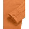 image:imageLYANER Womens V Neck Casual Shirt Dress  Collar Button Down Loose Long Sleeve Mini DressesSolid Ginger