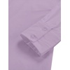image:imageLYANER Womens V Neck Casual Shirt Dress  Collar Button Down Loose Long Sleeve Mini DressesSolid Purple