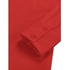 image:imageLYANER Womens V Neck Casual Shirt Dress  Collar Button Down Loose Long Sleeve Mini DressesSolid Red