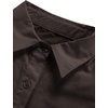 image:imageLYANER Womens V Neck Casual Shirt Dress  Collar Button Down Loose Long Sleeve Mini DressesTan