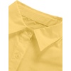 image:imageLYANER Womens V Neck Casual Shirt Dress  Collar Button Down Loose Long Sleeve Mini DressesYellow