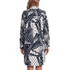 image:imageLYANER Womens V Neck Dressy Shirt Dress  Collar Button Down Long Sleeve Split Hem Casual Blouse Tunic DressesGeometric Polka Dots