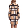 image:imageLYANER Womens V Neck Dressy Shirt Dress  Collar Button Down Long Sleeve Split Hem Casual Blouse Tunic DressesPlaid Khaki
