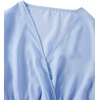 image:imageLYANER Womens V Neck Shirred Frill Polka Dots Long Sleeve Crop Top Blouse Shirt TopsSolid Light Blue