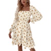 Champagne Floral Print