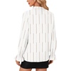 image:imageLYANER Womens Bow Tie Neck Business Work Blouse  Ruffle Long Sleeve Dressy Office Shirt TopStripe White