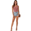 image:imageLYANER Womens Lace Trim V Neck Y2k Cami Top  Ribbed Knit Sleeveless Slim Fitted Basic Going Out Tank Tops Fashion Camisole Trendy UndershirtBrick Red