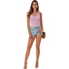 image:imageLYANER Womens Lace Trim V Neck Y2k Cami Top  Ribbed Knit Sleeveless Slim Fitted Basic Going Out Tank Tops Fashion Camisole Trendy UndershirtDusty Pink