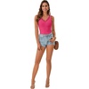 image:imageLYANER Womens Lace Trim V Neck Y2k Cami Top  Ribbed Knit Sleeveless Slim Fitted Basic Going Out Tank Tops Fashion Camisole Trendy UndershirtRose