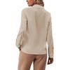 image:imageLYANER Womens Ruffle Front Elegant Blouse  Collar Neck Button Down Long Sleeve Ruffled Shirt Dressy Casual Work TopsApricot