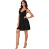 image:imageLYANER Womens Sexy Sleepwear Lace Chemise Nightgowns Full Slip Babydoll NightdressSolid Black