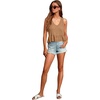 image:imageLYANER Womens V Neck Casual Tank Top  Ruffle Hem Babydoll Blouse Sleeveless Flowy Peplum TopsKhaki