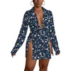 Navy Blue Print