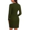image:imageLYANER Womens Cable Knit Bodycon DressArmy Green