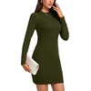 image:imageLYANER Womens Cable Knit Bodycon DressArmy Green