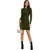 image:imageLYANER Womens Cable Knit Bodycon DressArmy Green