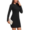 image:imageLYANER Womens Cable Knit Bodycon DressBlack