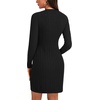 image:imageLYANER Womens Cable Knit Bodycon DressBlack