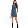 image:imageLYANER Womens Cable Knit Bodycon DressDark Blue