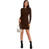 image:imageLYANER Womens Cable Knit Bodycon DressDark Brown