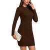 image:imageLYANER Womens Cable Knit Bodycon DressDark Brown