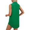 image:imageLYANER Womens Collar V Neck Casual Shirt DressGrass Green