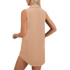 image:imageLYANER Womens Collar V Neck Casual Shirt DressKhaki