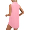 image:imageLYANER Womens Collar V Neck Casual Shirt DressPink