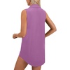 image:imageLYANER Womens Collar V Neck Casual Shirt DressPurple