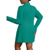 image:imageLYANER Womens Collared Deep V Neck Sexy TopsPeacock Green