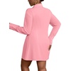 image:imageLYANER Womens Collared Deep V Neck Sexy TopsPink