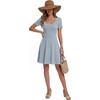 image:imageLYANER Womens Fit and Flare Casual Mini DressLight Blue