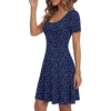 image:imageLYANER Womens Fit and Flare Casual Mini DressNavy Blue
