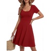 image:imageLYANER Womens Fit and Flare Casual Mini DressRed
