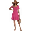 image:imageLYANER Womens Fit and Flare Casual Mini DressRose
