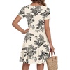 image:imageLYANER Womens Fit and Flare Casual Mini DressWhite