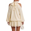 image:imageLYANER Womens Halter Cold Shoulder Party Mini DressLight Yellow