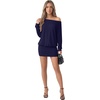 image:imageLYANER Womens One Shoulder Elegant Mini DressNavy Blue