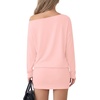 image:imageLYANER Womens One Shoulder Elegant Mini DressPink