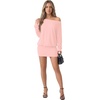 image:imageLYANER Womens One Shoulder Elegant Mini DressPink