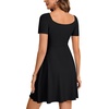 image:imageLYANER Womens Sweetheart Neck Elegant Mini DressBlack