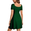 image:imageLYANER Womens Sweetheart Neck Elegant Mini DressDark Green
